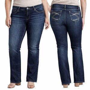 Silver Jeans Suki Bootcut Jeans W34 Dark Wash Vintage